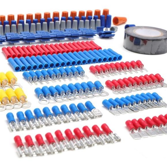 582-piece Crimp Terminals, Wire Connectors, Heat Shrink Tube, Electrical Repair - Picture 2 of 7